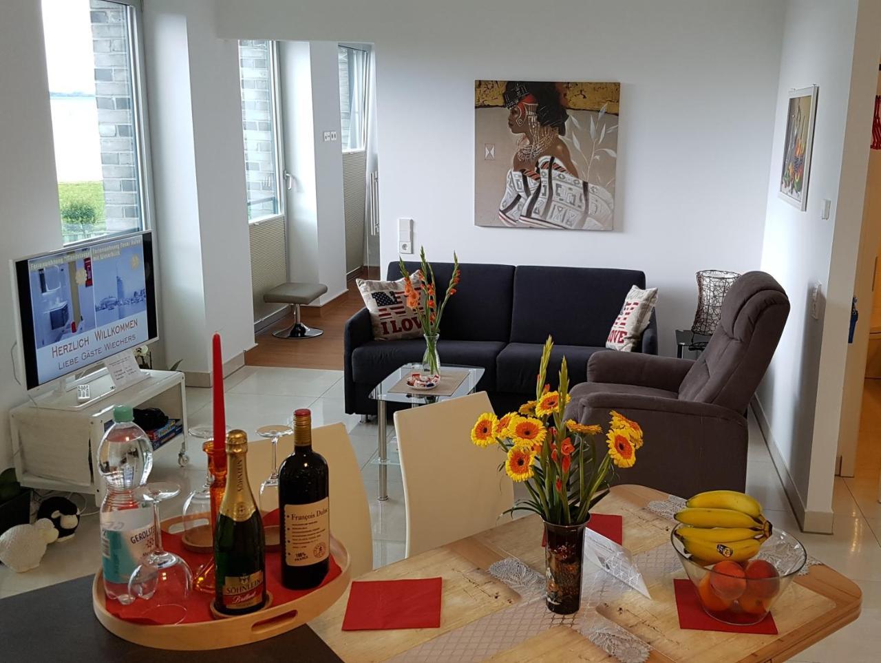 Ferienwohnung Mandelauge - Luxus trifft Eleganz mit Meerblick Bremerhaven Exterior foto